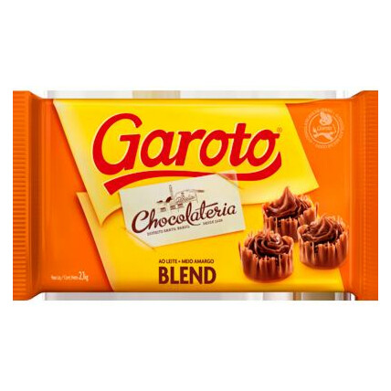 CHOCOLATE EM BARRA BLEND GAROTO 2,1KG