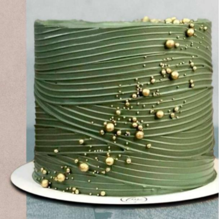Bolo decorado com buttercream
